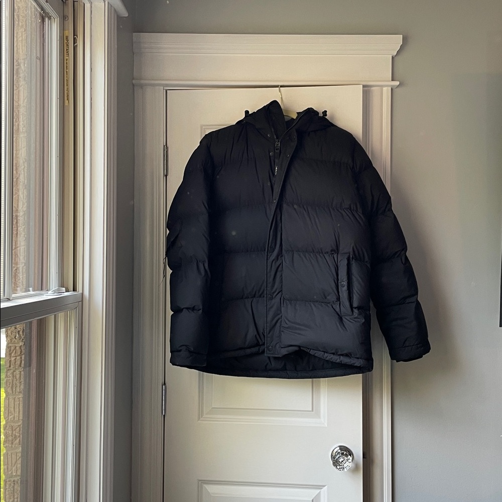 Men’s Super Puff Black Puffer Jacket Large